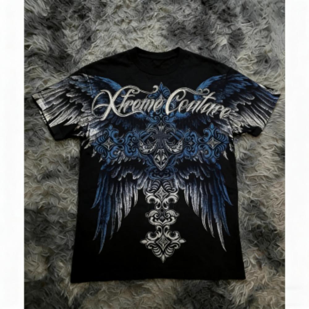 Fashion Summer Men s T-shirt Vintage Gothic Skull Cross Wing Print Tees Round Neck T-shirt Outdoor Street Style Top Casual Women s Clothing XXS
Fashion Summer Men s T-shirt Vintage Gothic Skull Cross Wing Print Tees Round Neck T-shirt Outdoor Street Style Top Casual Women s Clothing XXS
