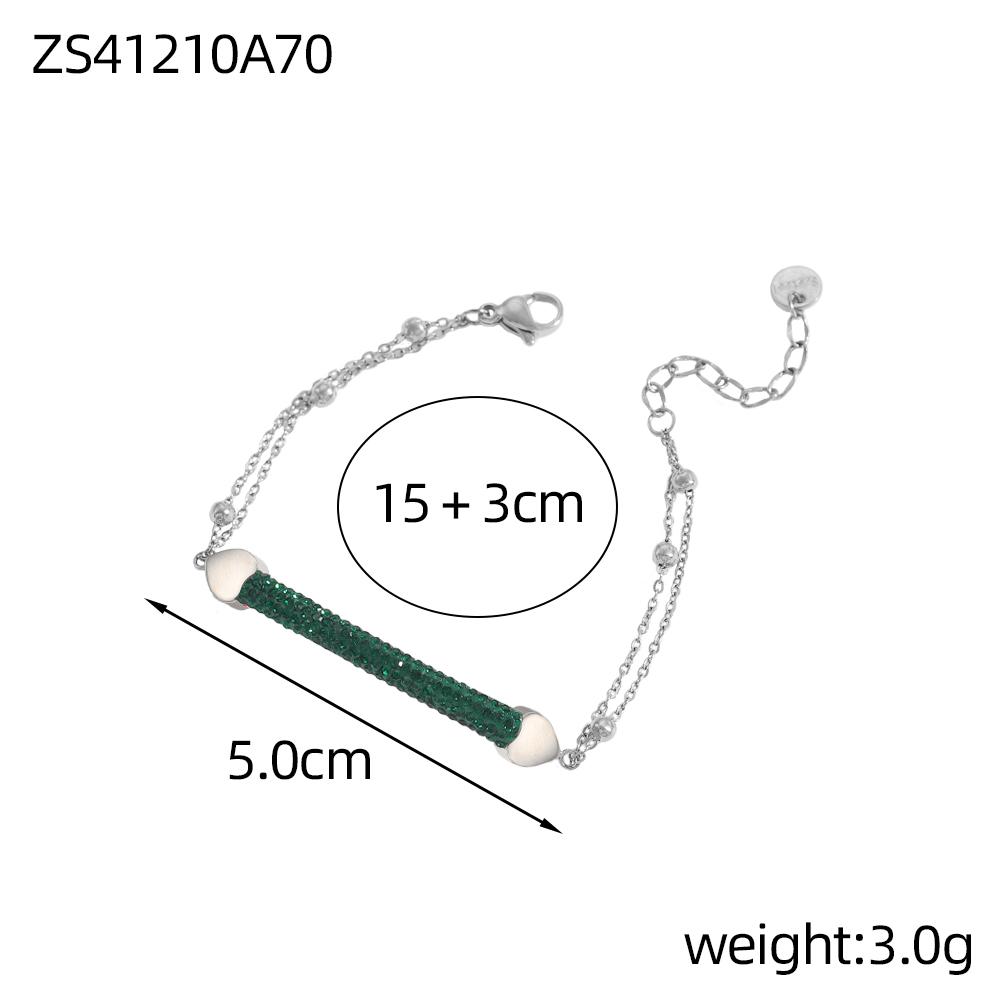 CARLIDANA Stainless Steel Gold Plated Zircon Crystal Beads Paving Curved bar Charm Adjustable Bangle Bracelet Women Jewelry
CARLIDANA Stainless Steel Gold Plated Zircon Crystal Beads Paving Curved bar Charm Adjustable Bangle Bracelet Women Jewelry