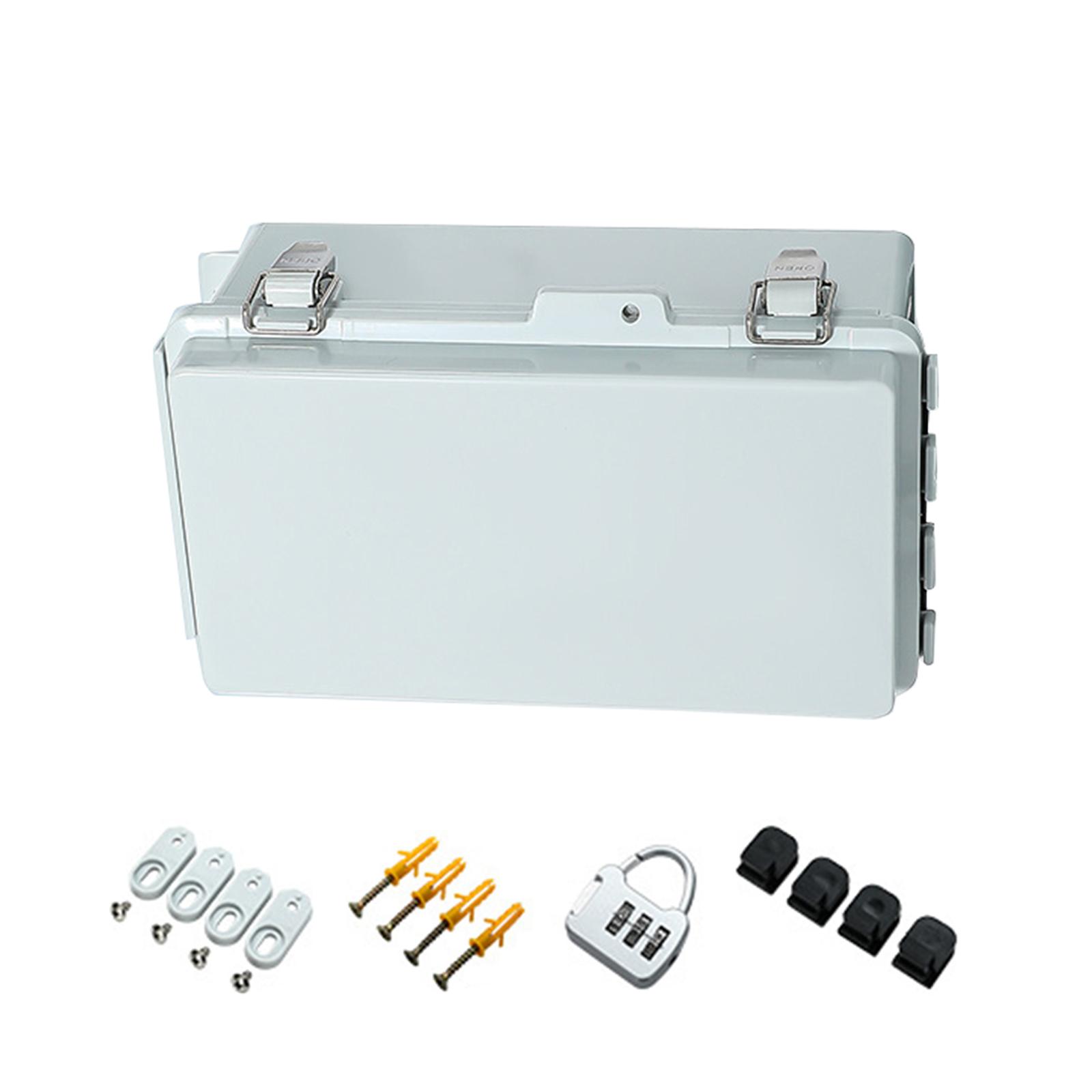Waterproof Designs Junctions Box Outdoor Electrical Enclosures With Lock and Mounting Accessories Garden Supplies сірий
Waterproof Designs Junctions Box Outdoor Electrical Enclosures With Lock and Mounting Accessories Garden Supplies сірий