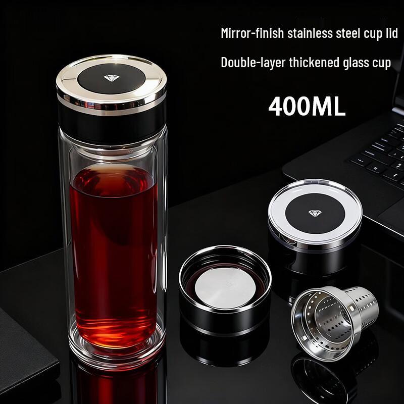 Handun 400ml Borosilicate Glass Water Bottle with Tempered Base
Handun 400ml Borosilicate Glass Water Bottle with Tempered Base