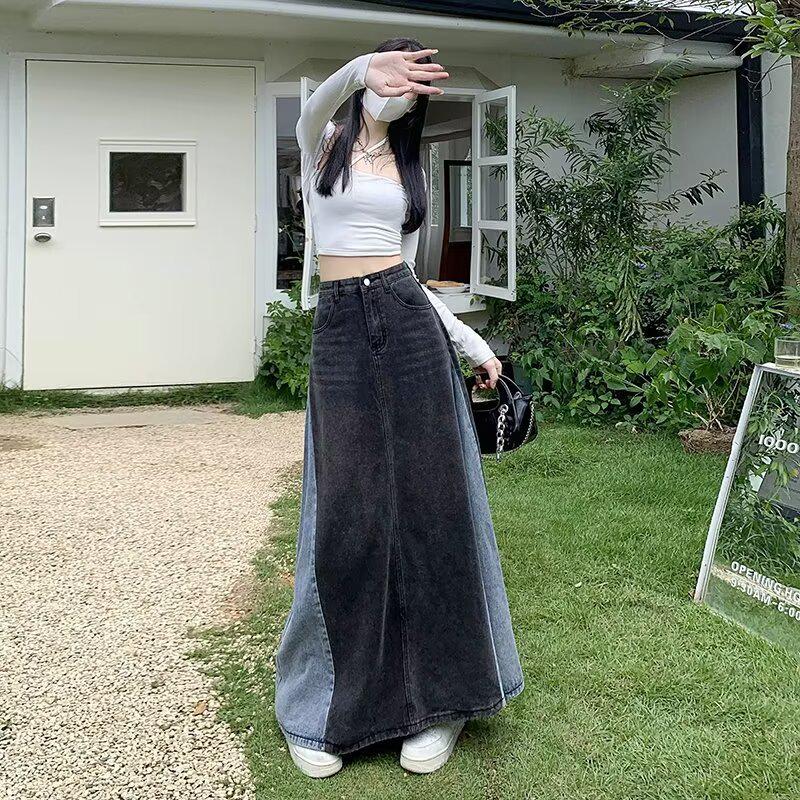 Ретро Джинсовая Юбка Миди А-силуэта в Лоскутном Стиле - Весна 2025 Женская Приталенная Модель с Цветным Блочным Дизайном 2XL чёрный
Ретро Джинсовая Юбка Миди А-силуэта в Лоскутном Стиле - Весна 2025 Женская Приталенная Модель с Цветным Блочным Дизайном 2XL чёрный