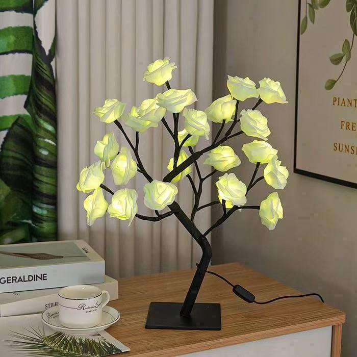 Cross 24-LED Rose Flower Tree Lamp with USB Switch and Detachable Base - Decorative Night Light 0.45W
Cross 24-LED Rose Flower Tree Lamp with USB Switch and Detachable Base - Decorative Night Light 0.45W