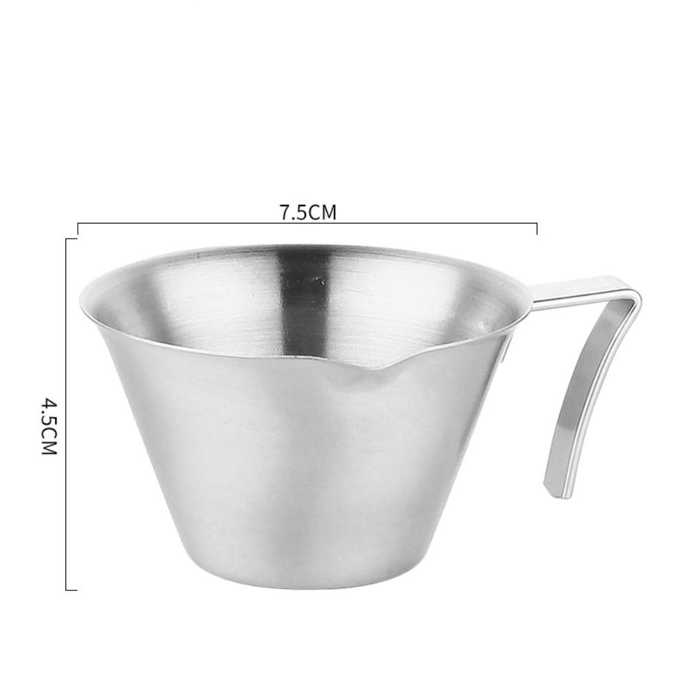 100ML Espresso Extraction Cup with Scale Thickened Coffee Measuring Jug V-Shaped Spout 304 Stainless Steel Ounce Scale Cup
100ML Espresso Extraction Cup with Scale Thickened Coffee Measuring Jug V-Shaped Spout 304 Stainless Steel Ounce Scale Cup