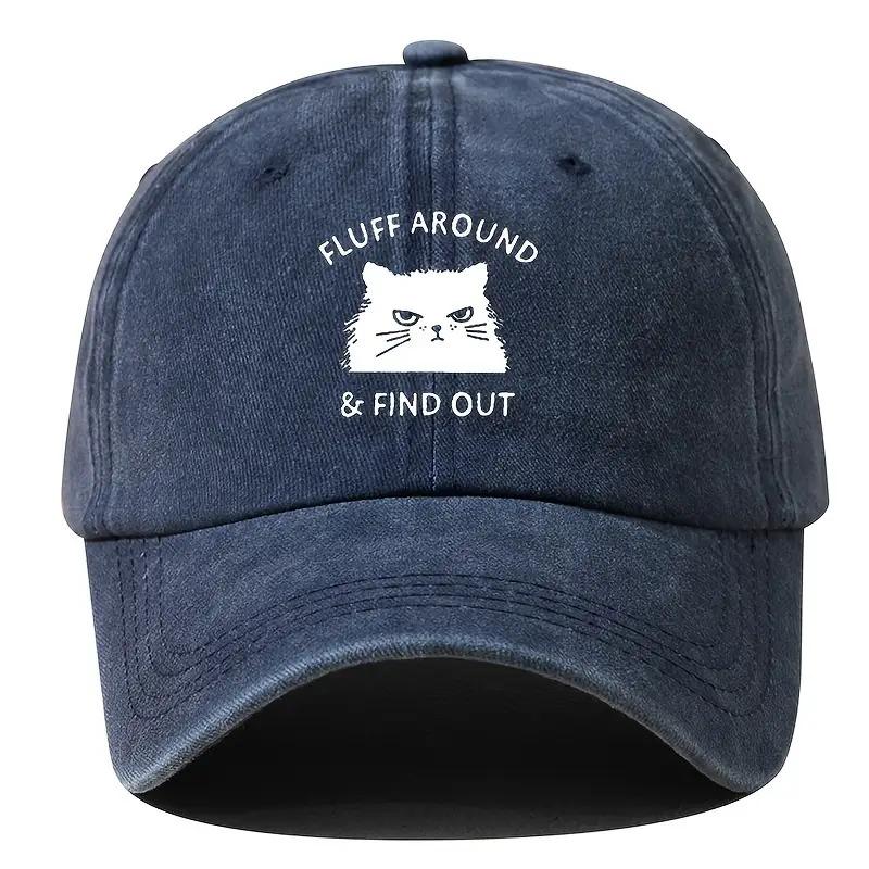 Fluff Around And Find Out Cat Graphic Baseball Cap Distressed Unisex Adult Outdoor Vintage Adjustable Hat One Size темно-синий
Fluff Around And Find Out Cat Graphic Baseball Cap Distressed Unisex Adult Outdoor Vintage Adjustable Hat One Size темно-синий