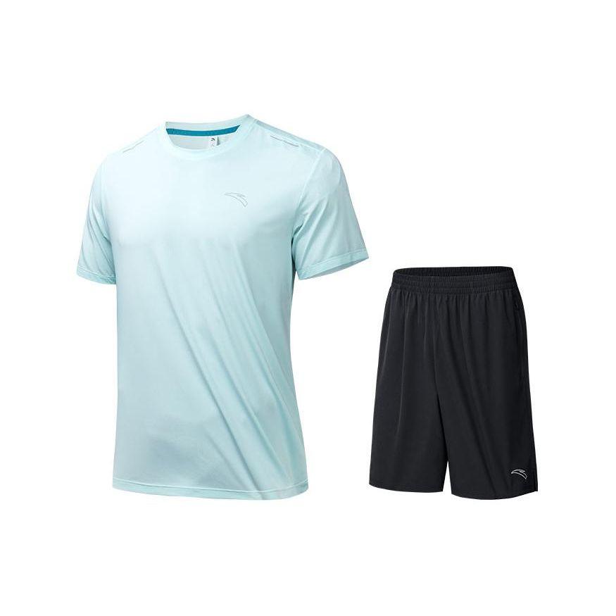 Anta Solid Color Round Neck Pullover Short Sleeve T-Shirt And Straight Leg Shorts Casual Sports Set Men sets Light-Blue 952425201-1 2XL
Anta Solid Color Round Neck Pullover Short Sleeve T-Shirt And Straight Leg Shorts Casual Sports Set Men sets Light-Blue 952425201-1 2XL