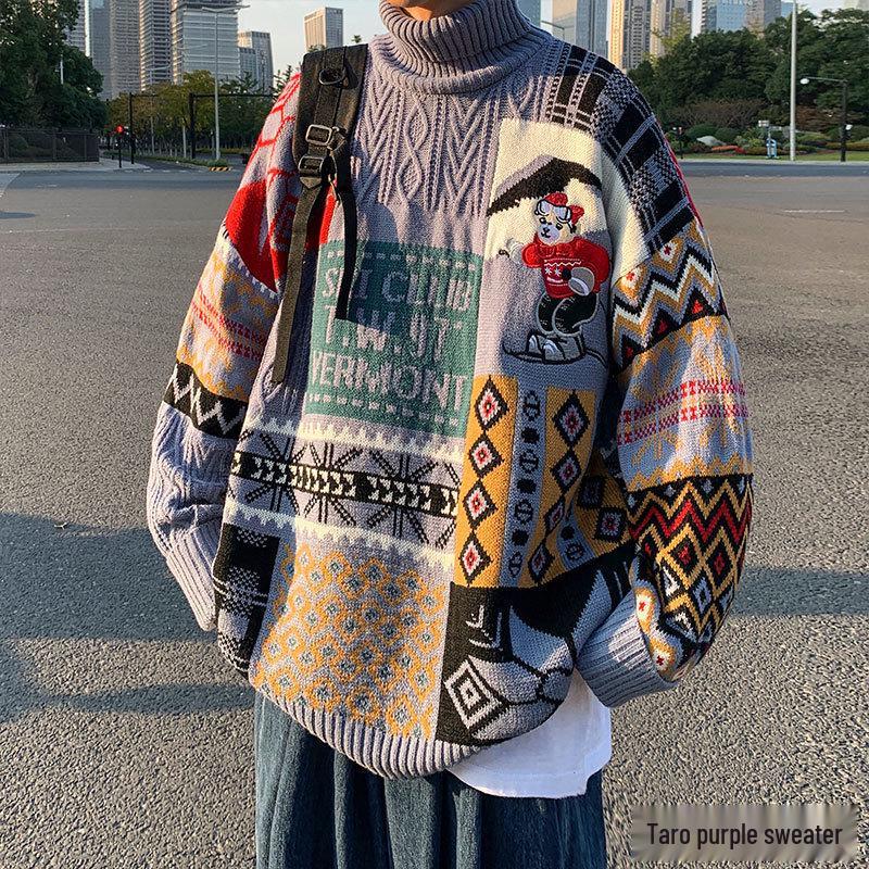 Men s Winter College Style High-Neck Sweater, Casual Warm Knitwear, Trendy Loose Long Sleeve Design Extra Large синій
Men s Winter College Style High-Neck Sweater, Casual Warm Knitwear, Trendy Loose Long Sleeve Design Extra Large синій