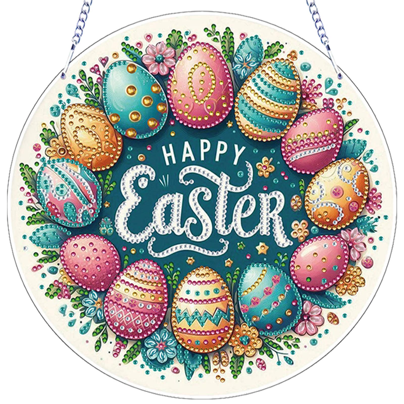 Easter 2D Flat DIY Rhinestone Diamond Art Window Pendants Double Sided Print Single Side Drill Window Hanging Art for Home Decor
Easter 2D Flat DIY Rhinestone Diamond Art Window Pendants Double Sided Print Single Side Drill Window Hanging Art for Home Decor