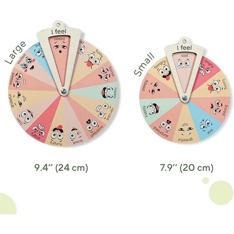 Дерев яне дитяче колесо емоцій, дерев яне колесо емоцій з основою, досліджуйте емоції обличчями, іграшка для соціально-емоційного навчання Small Size
Дерев яне дитяче колесо емоцій, дерев яне колесо емоцій з основою, досліджуйте емоції обличчями, іграшка для соціально-емоційного навчання Small Size