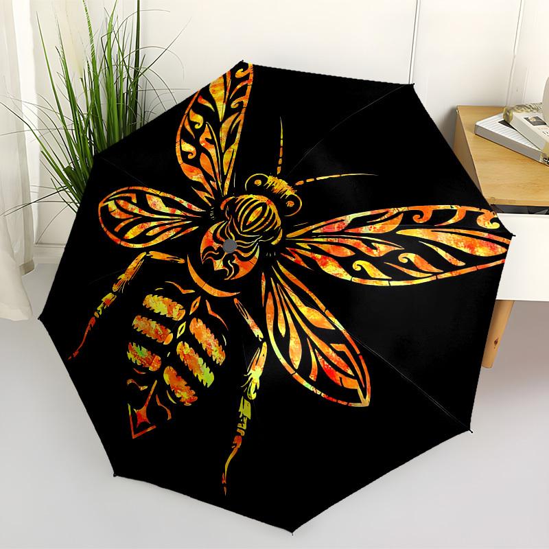 1PC Bee Art Automatic Folding Umbrella - Compact 8-Rib Design, Durable Plastic & Iron, Lightweight for Outdoor Daily Use, Festive Gift024
1PC Bee Art Automatic Folding Umbrella - Compact 8-Rib Design, Durable Plastic & Iron, Lightweight for Outdoor Daily Use, Festive Gift024