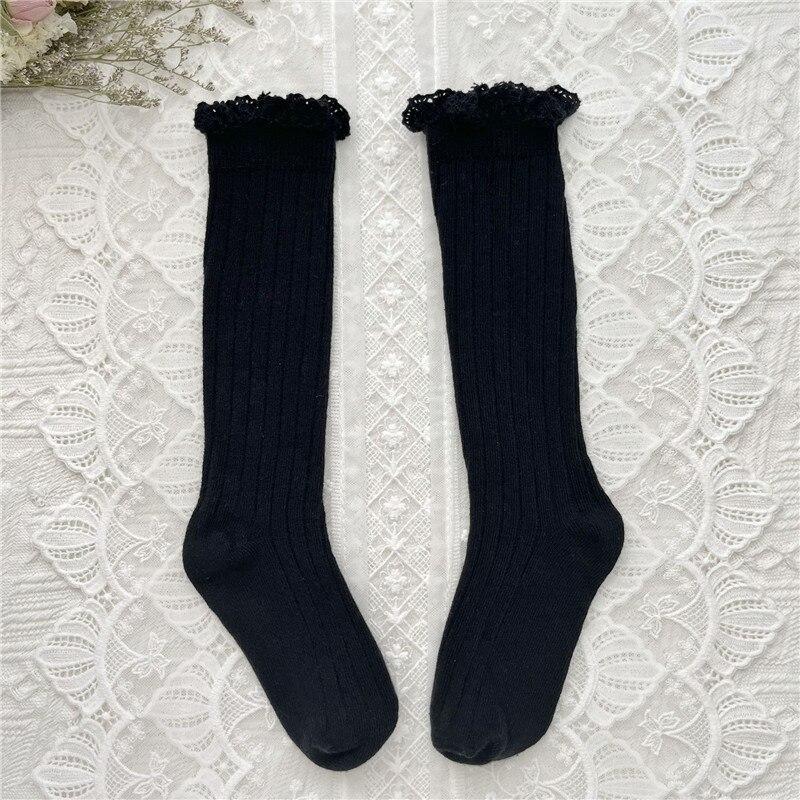 Girls Knee High Socks Baby Kids Toddlers Ruffle Long Soft Cotton Sock Lace Flower Children School Socks 5-8Years(XL) чорний
Girls Knee High Socks Baby Kids Toddlers Ruffle Long Soft Cotton Sock Lace Flower Children School Socks 5-8Years(XL) чорний