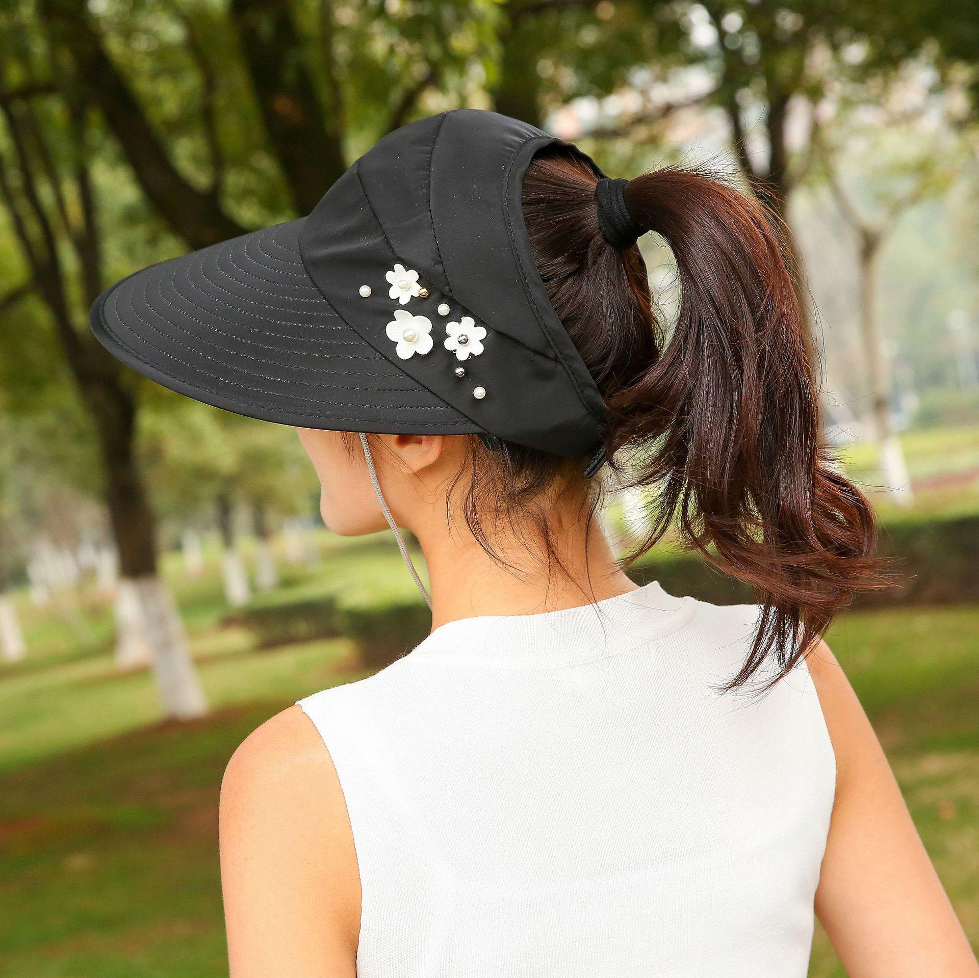 Женская универсальная складная шляпа от солнца с жемчужной отделкой для весны, лета и осени Adjustable
Женская универсальная складная шляпа от солнца с жемчужной отделкой для весны, лета и осени Adjustable