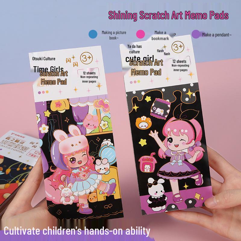 Children s Shimmer DIY Scratch Art Notepad with Handmade Bookmarks - Thickened Fun Decompression Art Book
Children s Shimmer DIY Scratch Art Notepad with Handmade Bookmarks - Thickened Fun Decompression Art Book