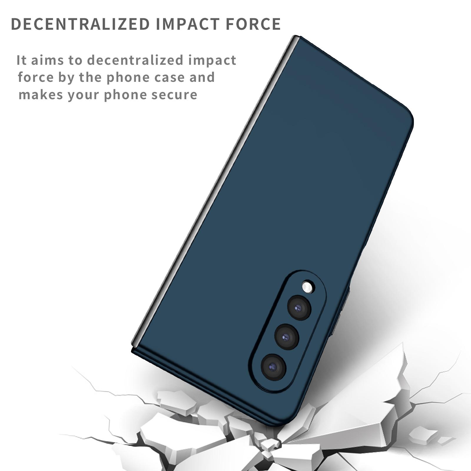 For Samsung Galaxy Z Fold3 5G Hard PC Rubberized Phone Case Anti-scratch Shock Absorbing Folding Phone Cover Dark Blue
For Samsung Galaxy Z Fold3 5G Hard PC Rubberized Phone Case Anti-scratch Shock Absorbing Folding Phone Cover Dark Blue