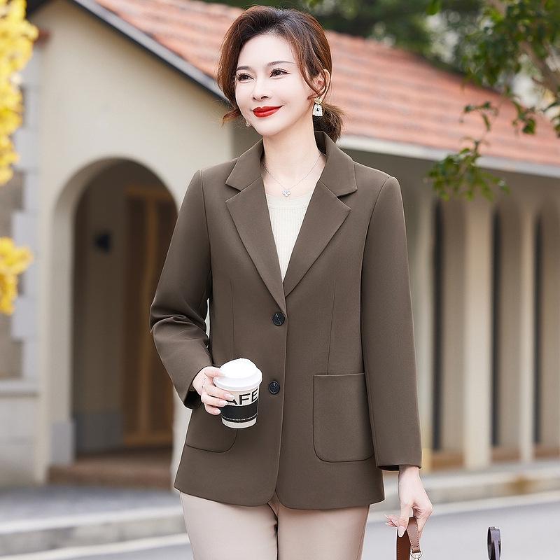 Mom s Versatile Long-Sleeved Jacket for Petite Women - Stylish Autumn and Spring Solid Color Suit for Middle-Aged and Elderly Women 3XL кавовий
Mom s Versatile Long-Sleeved Jacket for Petite Women - Stylish Autumn and Spring Solid Color Suit for Middle-Aged and Elderly Women 3XL кавовий