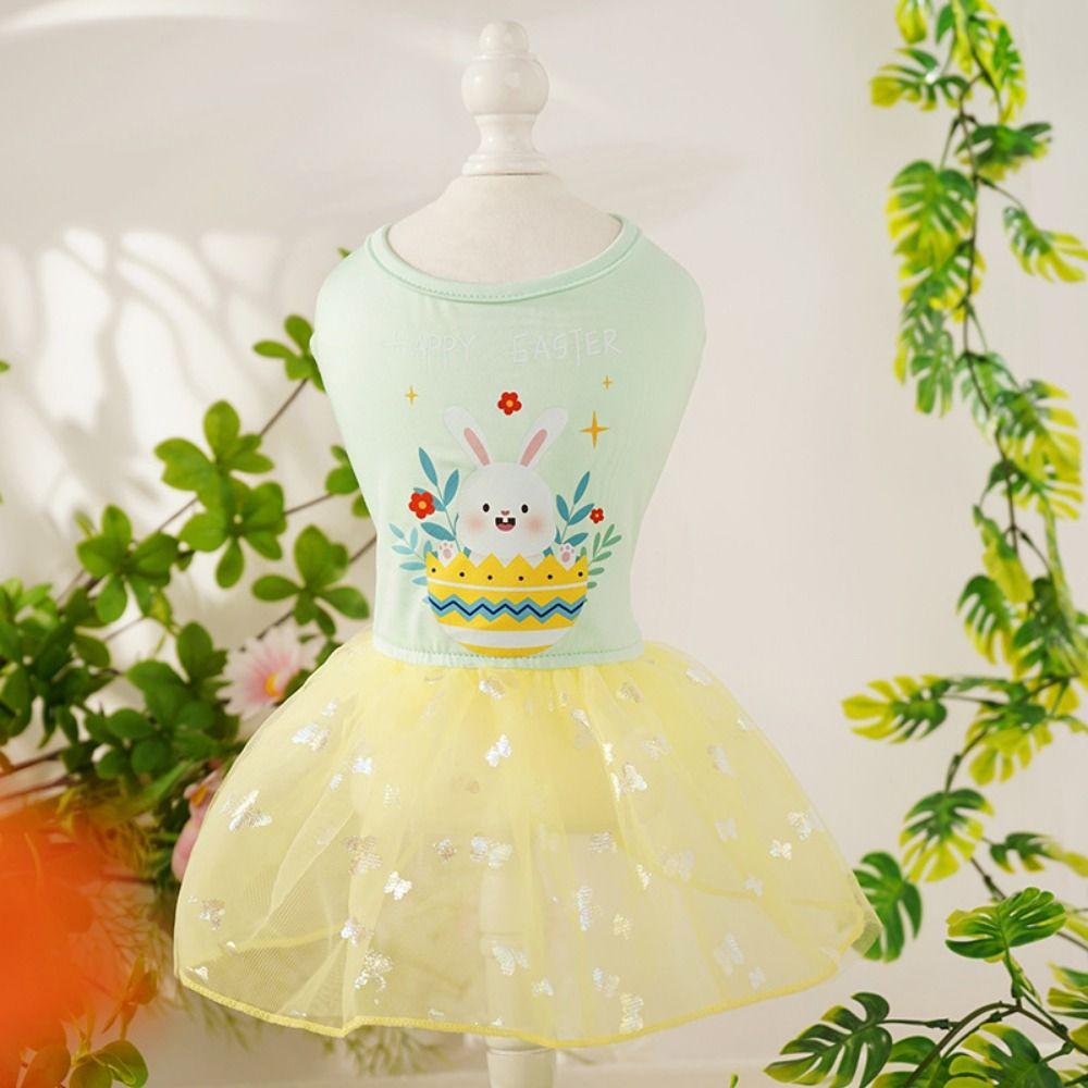 Comfortable Easter Pet Skirt Washable Cat Mesh Skirt Funny Dog Bunny Skirt Easter Festival S зелений
Comfortable Easter Pet Skirt Washable Cat Mesh Skirt Funny Dog Bunny Skirt Easter Festival S зелений