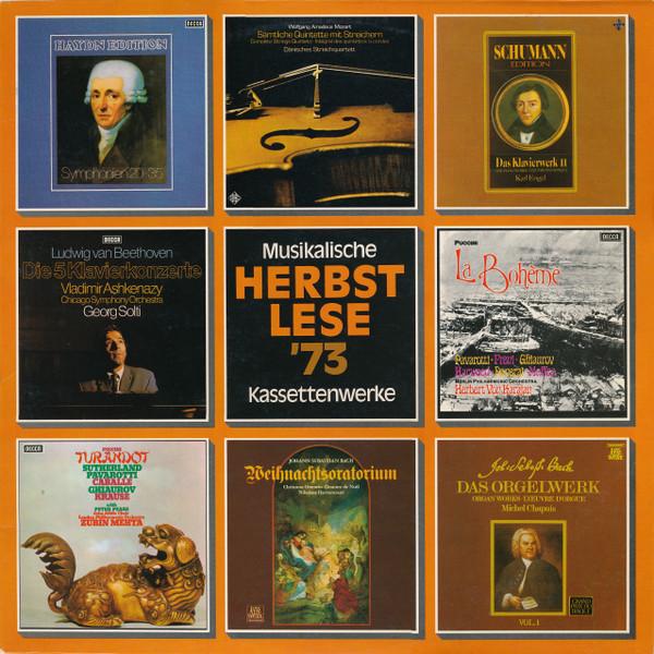 Виниловая пластинка РАЗЛИЧНЫЕ Musikalische Herbstlese 73 Касса TST77933 Telefunken 1973 Германия Классическая Б/у
Виниловая пластинка РАЗЛИЧНЫЕ Musikalische Herbstlese 73 Касса TST77933 Telefunken 1973 Германия Классическая Б/у
