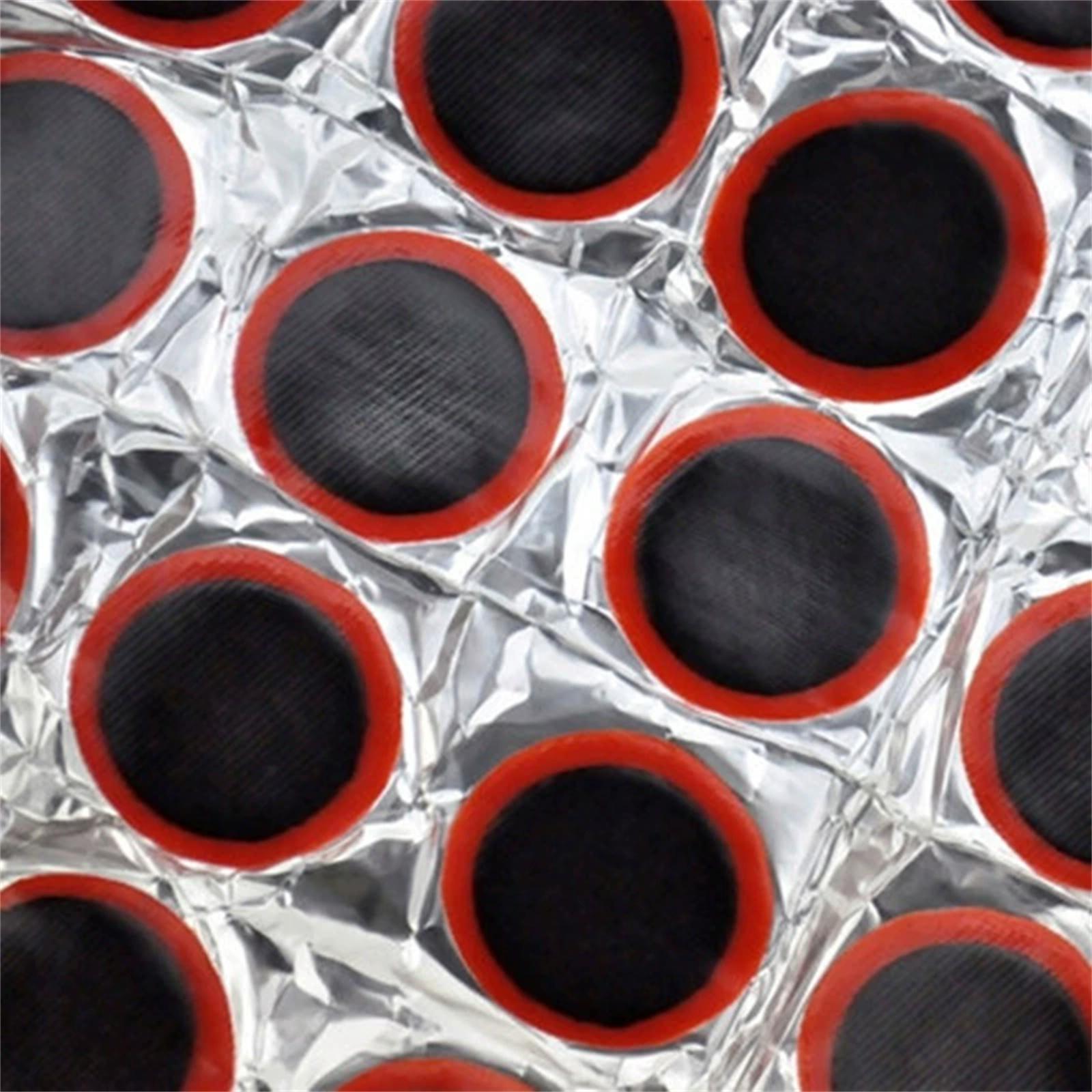 New 48PCS Tire Kit – Rubber Tyre Patches for Inner , Round & Square Pads, Portable Cycling Tools Accessories One Size
New 48PCS Tire Kit – Rubber Tyre Patches for Inner , Round & Square Pads, Portable Cycling Tools Accessories One Size