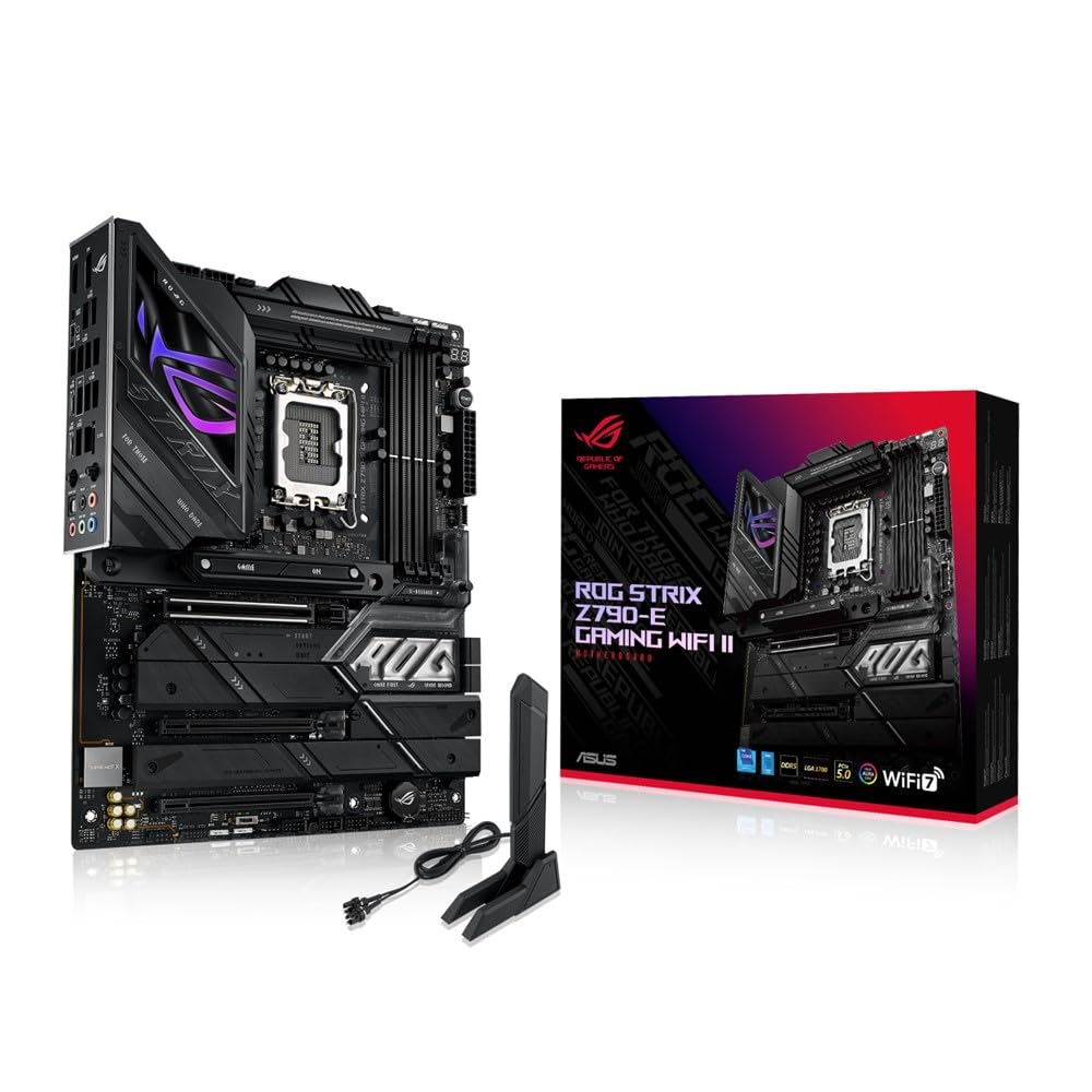ASUS ROG STRIX GAMING WIFI II Intel generation CPU compatible LGA1700 Z790 equipped DDR5 ATX authorized distributor product Z790-E 14th/13th/12th
ASUS ROG STRIX GAMING WIFI II Intel generation CPU compatible LGA1700 Z790 equipped DDR5 ATX authorized distributor product Z790-E 14th/13th/12th