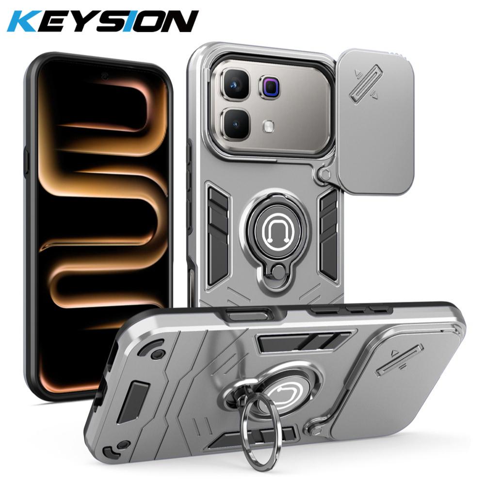 KEYSION Shockproof Armor Case for Infinix Note 60 Pro 5G Slide Camera Protection Ring Stand Phone Cover for Infinix Note 60 5G for Infinix Note 60 Pro 5G сірий
KEYSION Shockproof Armor Case for Infinix Note 60 Pro 5G Slide Camera Protection Ring Stand Phone Cover for Infinix Note 60 5G for Infinix Note 60 Pro 5G сірий