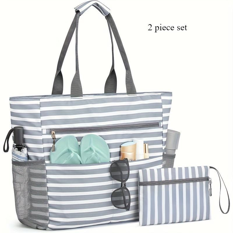 Two-piece Beach bag, beach handbag, large capacity and foldable, suitable for beach vacation
Two-piece Beach bag, beach handbag, large capacity and foldable, suitable for beach vacation