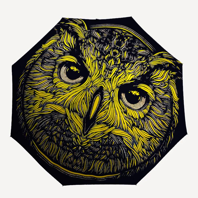 1pc Owl Feather Automatic Folding Umbrella, Sturdy And Durable Automatic Folding Umbrella with 8 Ribs, Convenient for Outdoor Use061
1pc Owl Feather Automatic Folding Umbrella, Sturdy And Durable Automatic Folding Umbrella with 8 Ribs, Convenient for Outdoor Use061