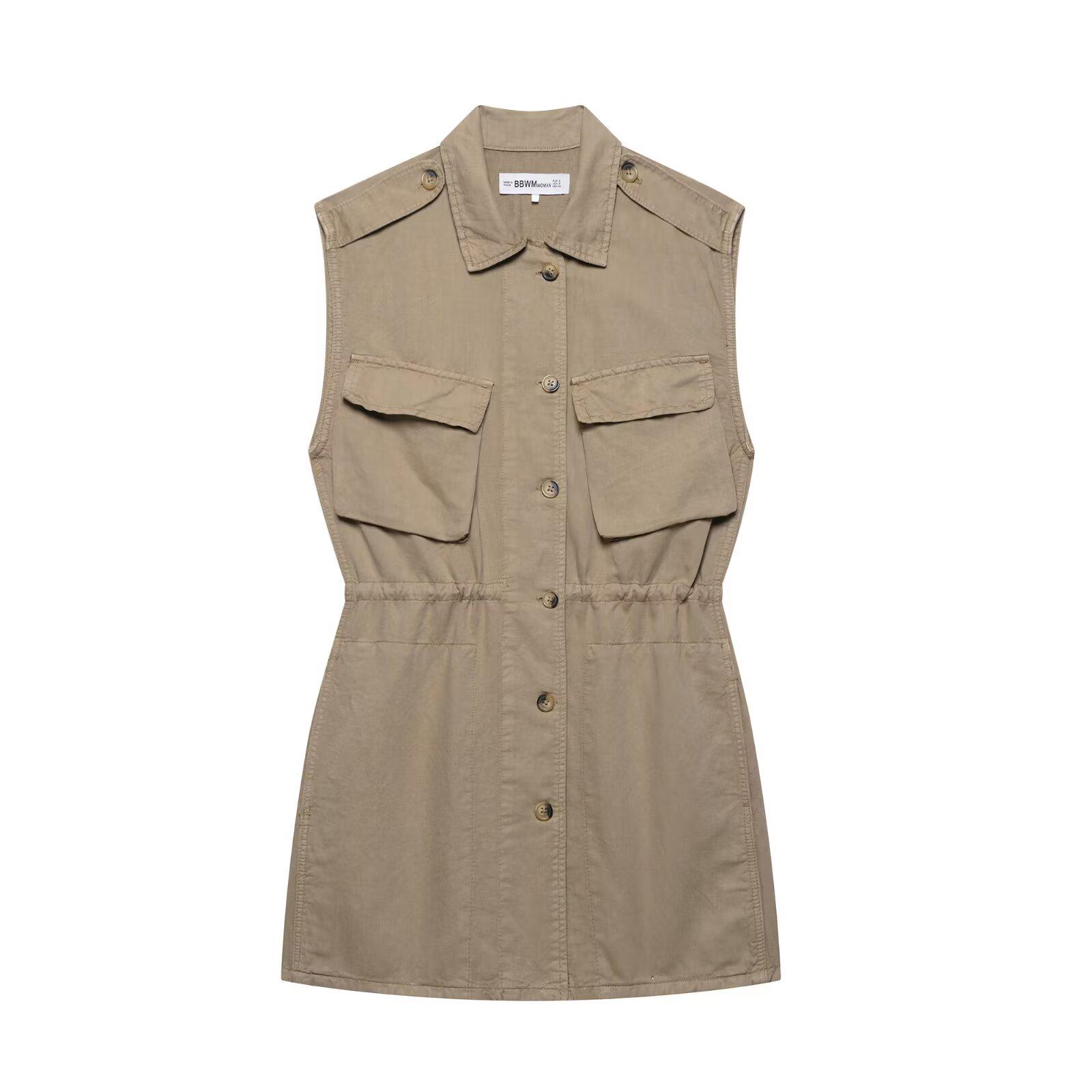 Spring 2025 Women s European & American Style Pocket Short Dress Extra Small хаки
Spring 2025 Women s European & American Style Pocket Short Dress Extra Small хаки