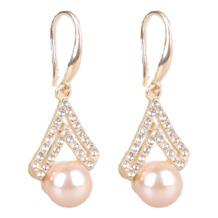 Delicate Alloy Earrings with Sparkling Zirconia and Faux Pearls Part Trendy Triangular Shape Suitable for Daily Wear 1
Delicate Alloy Earrings with Sparkling Zirconia and Faux Pearls Part Trendy Triangular Shape Suitable for Daily Wear 1