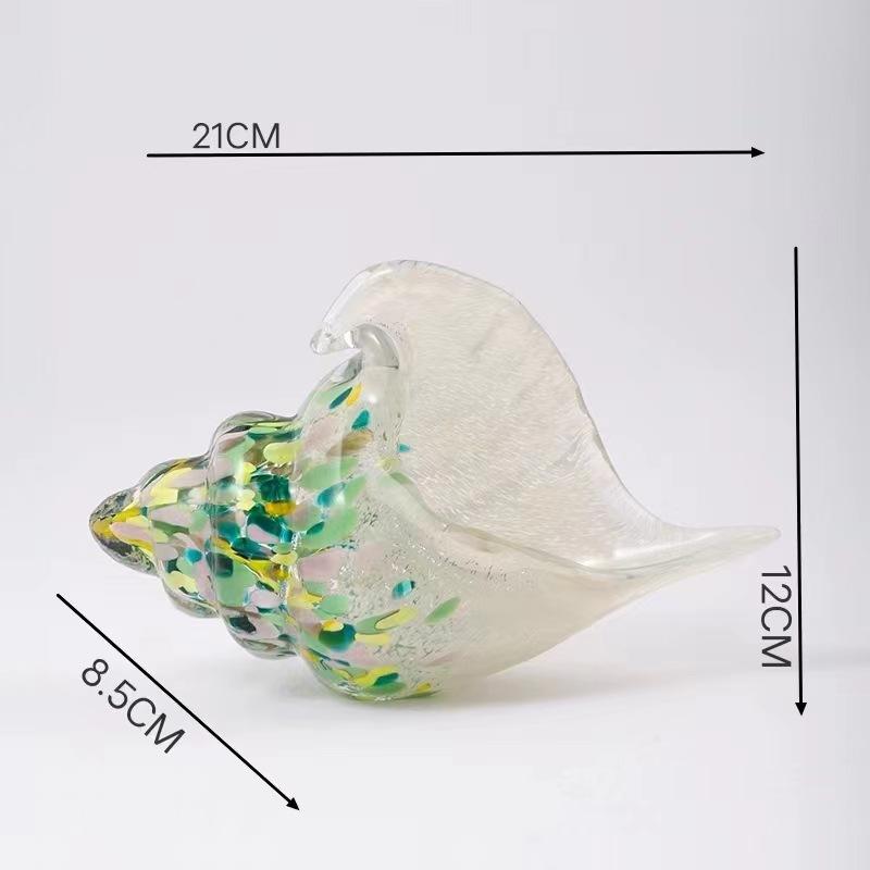 Glass Shell Sculpture Nautilus Transparent Colored Sea Shell Bivalve Shell Nail Conch Ocean Figurine Home Decoration Accessories
Glass Shell Sculpture Nautilus Transparent Colored Sea Shell Bivalve Shell Nail Conch Ocean Figurine Home Decoration Accessories