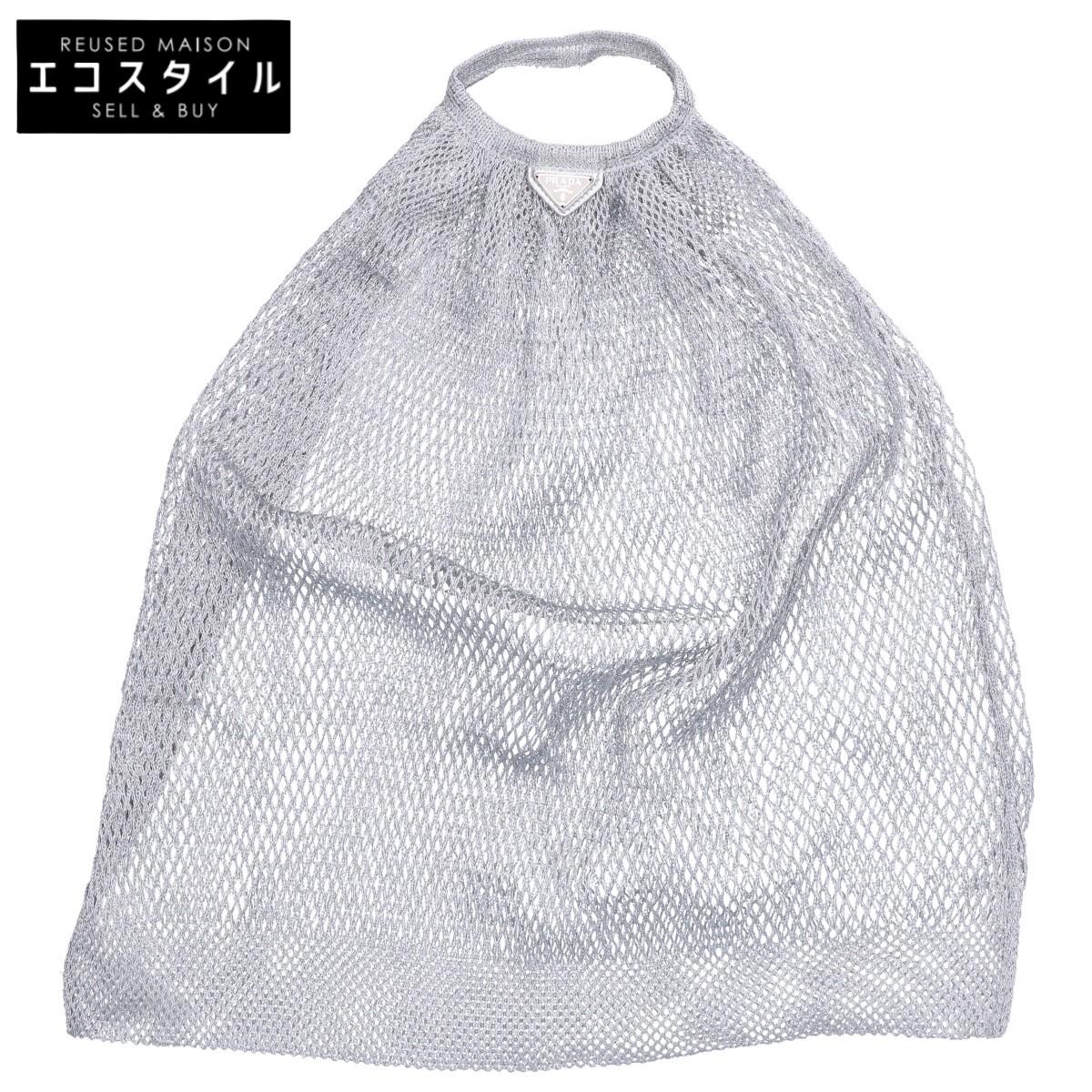 PRADA 90s vintage glitter mesh Tote Bag SilverUsed
PRADA 90s vintage glitter mesh Tote Bag SilverUsed