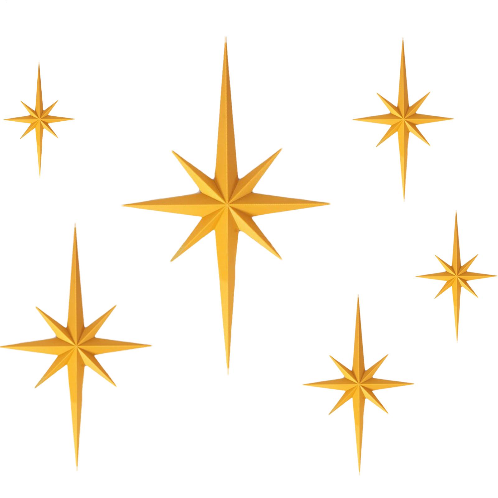 6PCS Holiday Christmas Big Octagonal Star Ornaments Wall Decoration Hangable Decorative Wall Art For Holiday Home Decorators China Mainland
6PCS Holiday Christmas Big Octagonal Star Ornaments Wall Decoration Hangable Decorative Wall Art For Holiday Home Decorators China Mainland