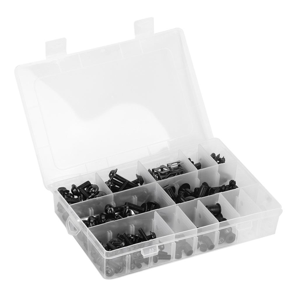 223pcs Motorcycle Fairing Bolts Set Windscreen Screws Nuts Motorbike Bodywork HardwaresBlack чёрный
223pcs Motorcycle Fairing Bolts Set Windscreen Screws Nuts Motorbike Bodywork HardwaresBlack чёрный
