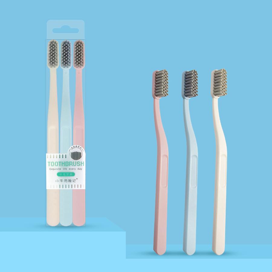 3-Pack Adult medium to hard manual toothbrush Matte handle Nylon bristle brush headextra harder for deep cleaning
3-Pack Adult medium to hard manual toothbrush Matte handle Nylon bristle brush headextra harder for deep cleaning