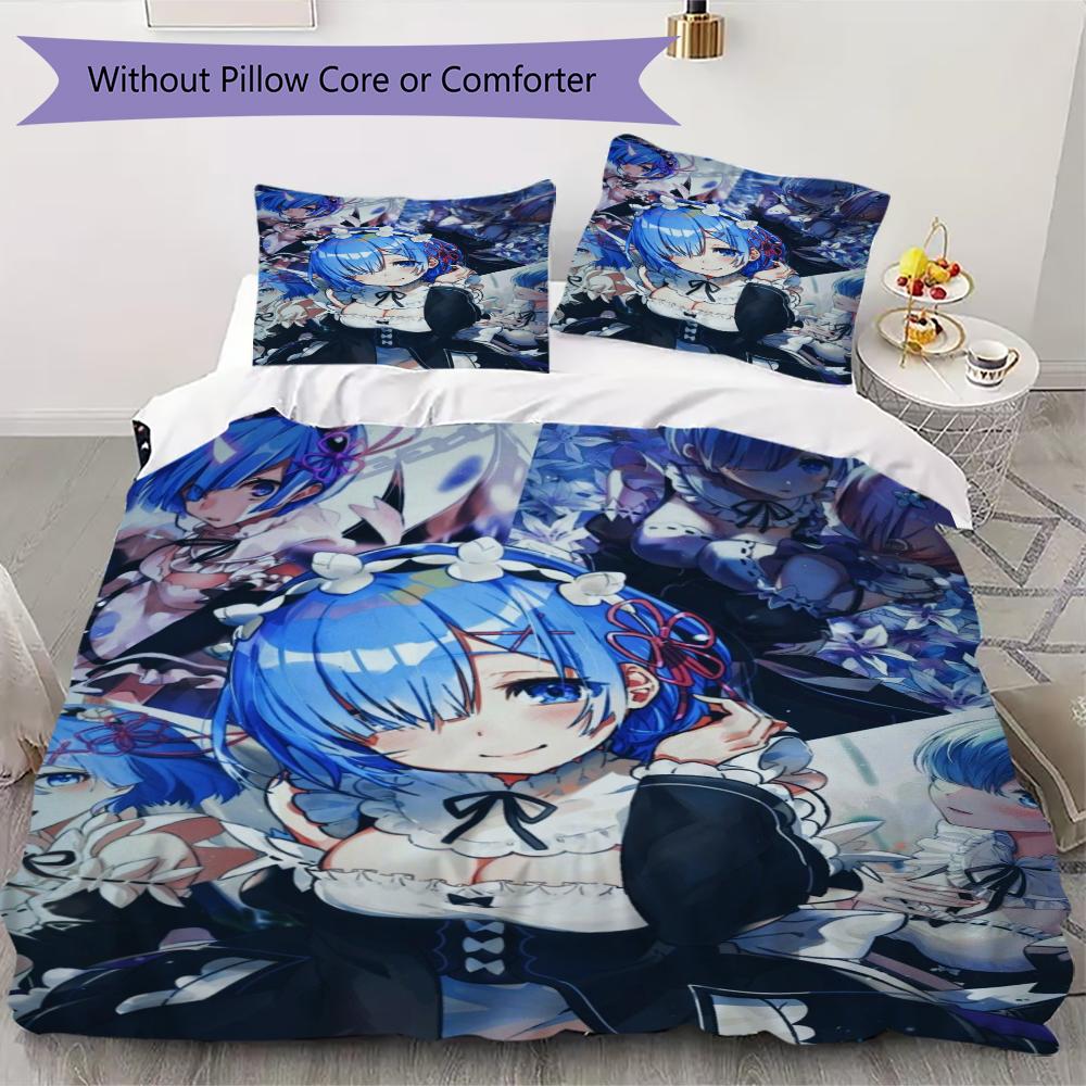 ReZero Pattern Bedding uilt Set uilt Cover Pillowcase Home Decoration Birthday Gift (1 * duvet cover + 2 * pillowcase without core) 135x200cm
ReZero Pattern Bedding uilt Set uilt Cover Pillowcase Home Decoration Birthday Gift (1 * duvet cover + 2 * pillowcase without core) 135x200cm