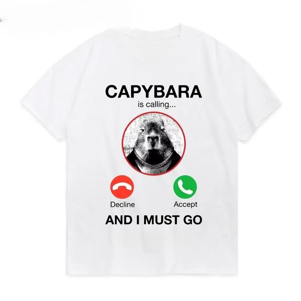 Capybara Is Calling and I Must Go T Shirt Phone Graphic Tshirts Unisex Women Clothing Cotton Short graphic t shirts kawaii S
Capybara Is Calling and I Must Go T Shirt Phone Graphic Tshirts Unisex Women Clothing Cotton Short graphic t shirts kawaii S