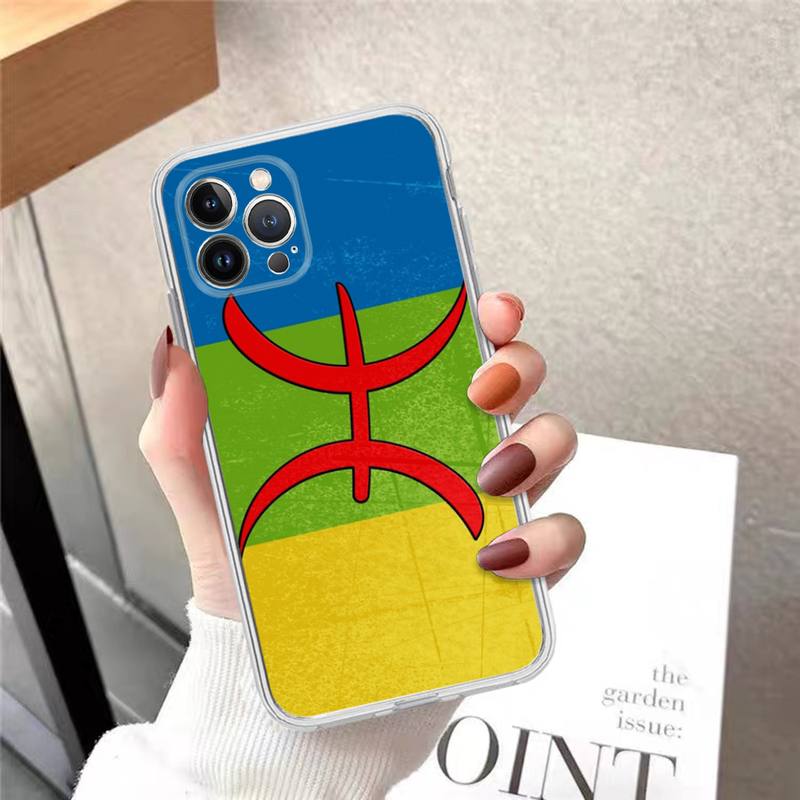 Amazigh Berber Flag Phone Case For iPhone 14 13 12 11 Pro Max XS X XR SE 2020 6 7 8 Plus Mini Transparent Shell iphone 12
Amazigh Berber Flag Phone Case For iPhone 14 13 12 11 Pro Max XS X XR SE 2020 6 7 8 Plus Mini Transparent Shell iphone 12
