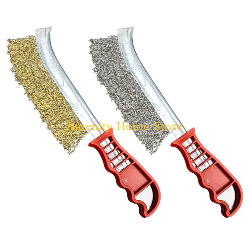 F26C Wire Brush Set,2Pcs Stainless Steel Wire Brushes for Cleaning Metal Rust Dirt with Ergonomic Handle Grip CN
F26C Wire Brush Set,2Pcs Stainless Steel Wire Brushes for Cleaning Metal Rust Dirt with Ergonomic Handle Grip CN