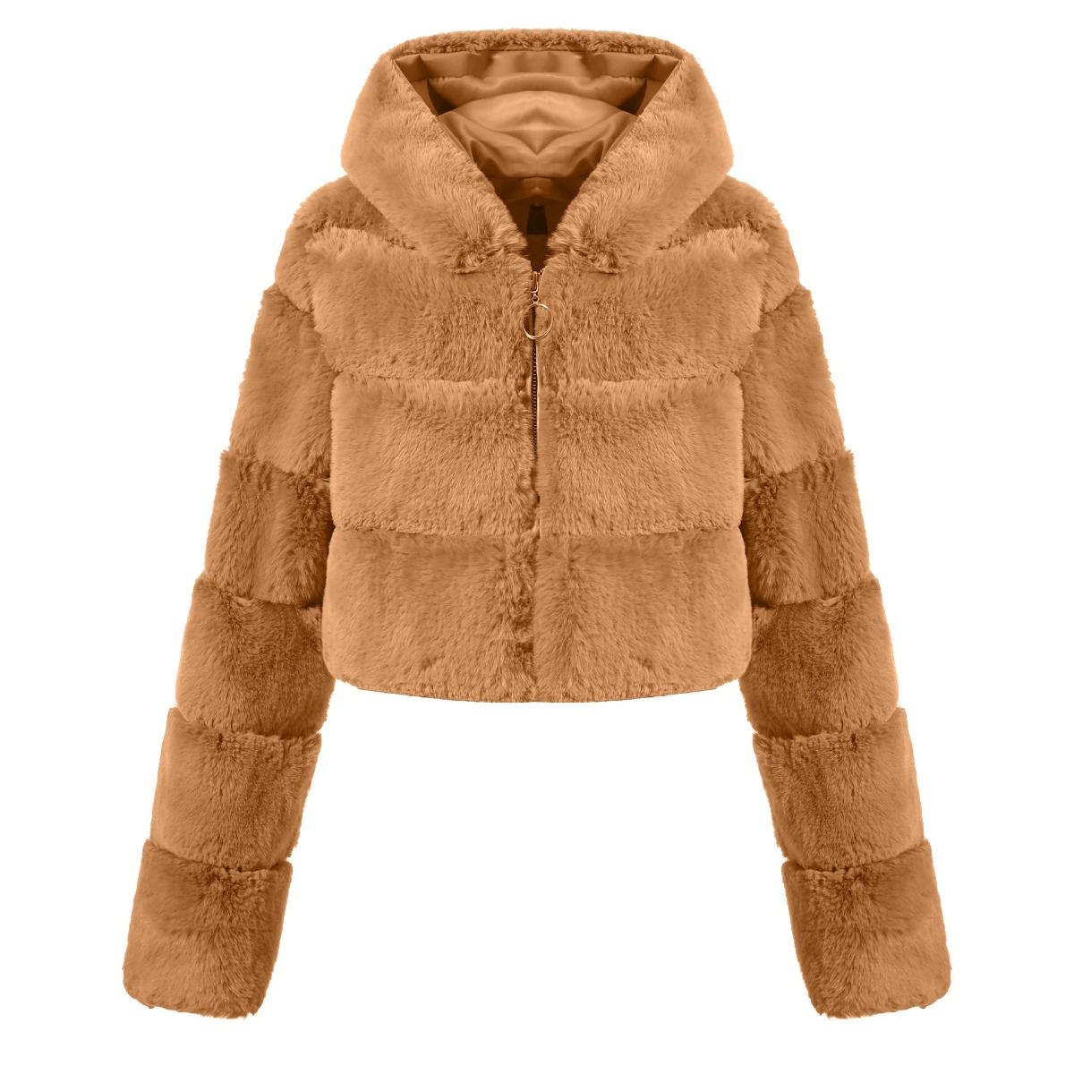 VAYLA Y2k Streetwear Women Autumn Winter Faux Fur Coat Hooded Cropped Jacket Fur Coat Long Sleeve Cardigan Soft Tops Vintage Harajuku S світло-коричневий колір
VAYLA Y2k Streetwear Women Autumn Winter Faux Fur Coat Hooded Cropped Jacket Fur Coat Long Sleeve Cardigan Soft Tops Vintage Harajuku S світло-коричневий колір