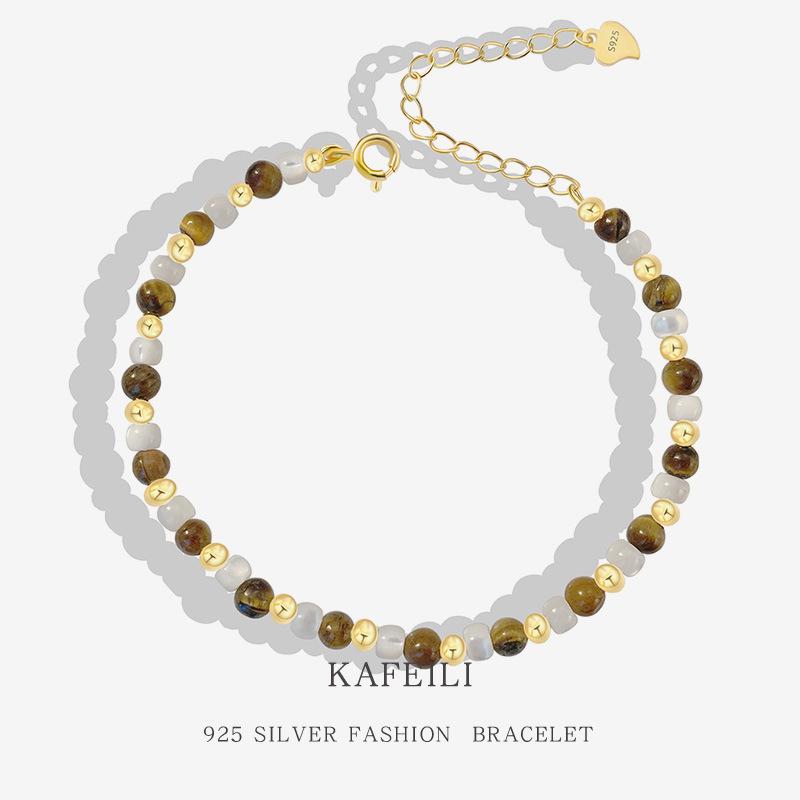 Meilaard Women s Handmade S925 Sterling Silver Bracelet with Tiger Eye Beads 925 Silver
Meilaard Women s Handmade S925 Sterling Silver Bracelet with Tiger Eye Beads 925 Silver