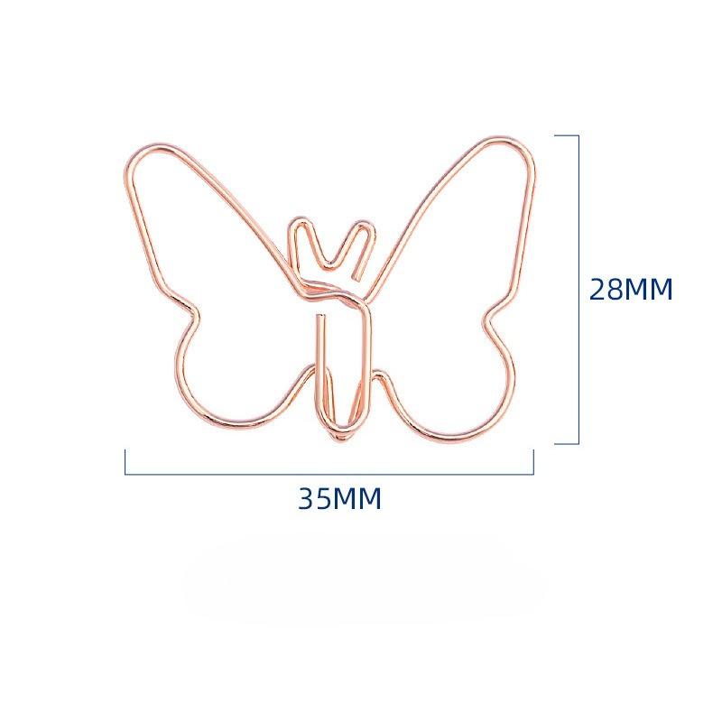100pcs Butterfly Shape Creative Paper Clip Cartoon Animal Electroplating Metal Student Stationery Paper Clips
100pcs Butterfly Shape Creative Paper Clip Cartoon Animal Electroplating Metal Student Stationery Paper Clips