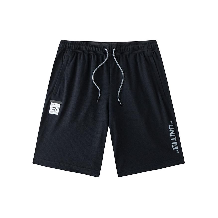 Anta Training Series Letter Mid-Waist Drawstring Breathable Five-Point Casual Shorts Men shorts Basic-Black 152427323-2 M
Anta Training Series Letter Mid-Waist Drawstring Breathable Five-Point Casual Shorts Men shorts Basic-Black 152427323-2 M