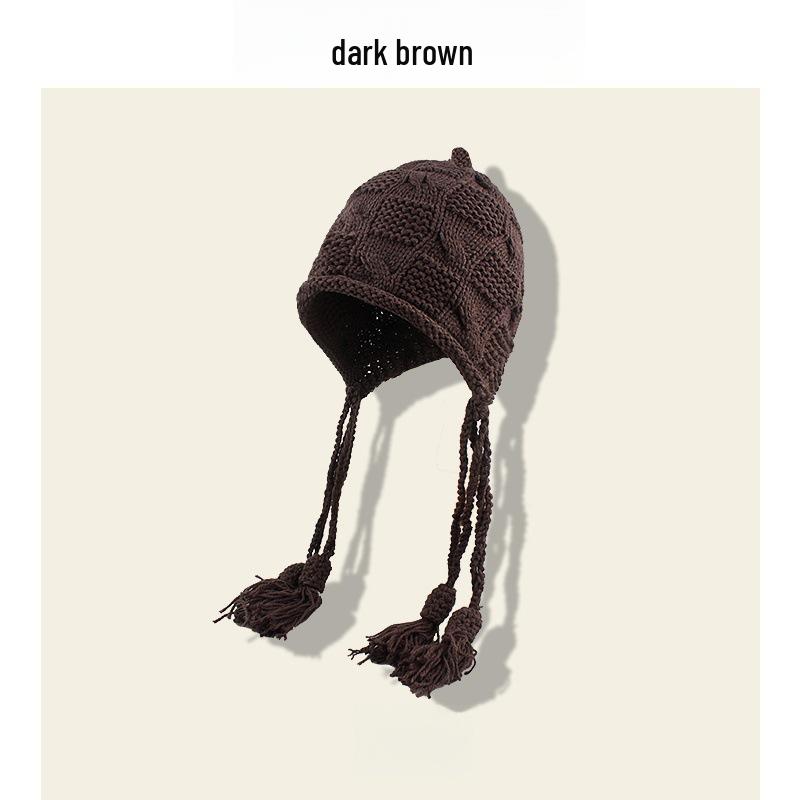 Женская вязаная шерстяная шапка с кисточками 2025 - Мода Осень/Зима с защитой ушей
Женская вязаная шерстяная шапка с кисточками 2025 - Мода Осень/Зима с защитой ушей