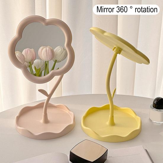 Yousheng Flower Desk Makeup Mirror with Storage Tray 360 Degrees Rotation Desktop Vanity Mirror Multi-purpose Women Cosmetic Table Mirror Jewelry розовый
Yousheng Flower Desk Makeup Mirror with Storage Tray 360 Degrees Rotation Desktop Vanity Mirror Multi-purpose Women Cosmetic Table Mirror Jewelry розовый
