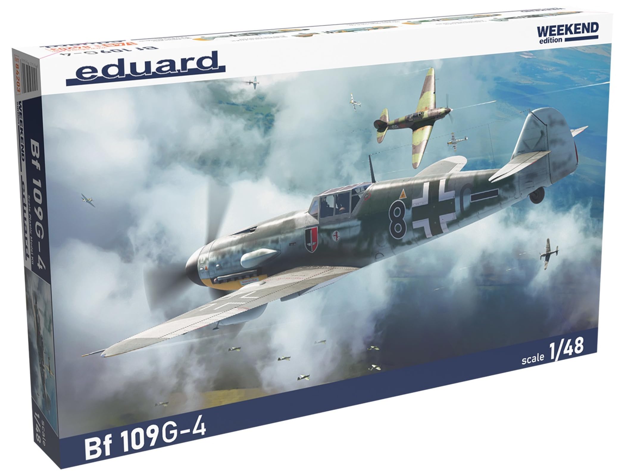 Eduard 1/48 Weekend Edition Bf109G-4 Пластиковая модель EDU84203
Eduard 1/48 Weekend Edition Bf109G-4 Пластиковая модель EDU84203