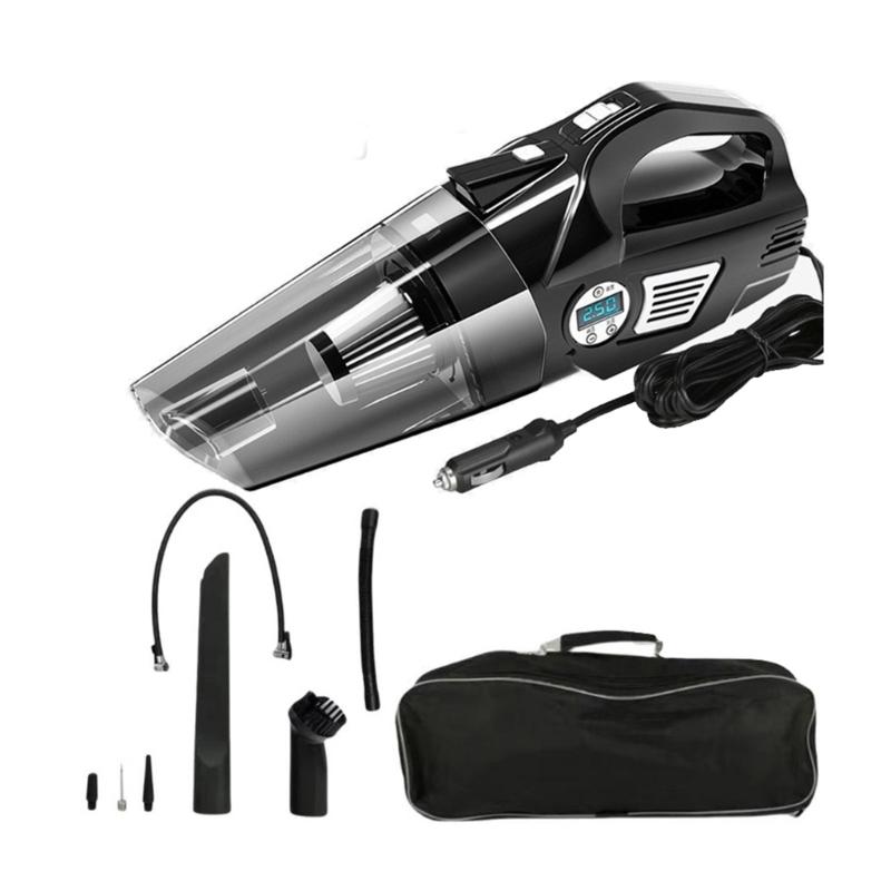 4 in 1 Portable Car Cleaner Car Vacuum Cleaner with Digital Tire Pressure Gauge Flashlight 120W 6000Pa 12V Tire Inflator 1
4 in 1 Portable Car Cleaner Car Vacuum Cleaner with Digital Tire Pressure Gauge Flashlight 120W 6000Pa 12V Tire Inflator 1