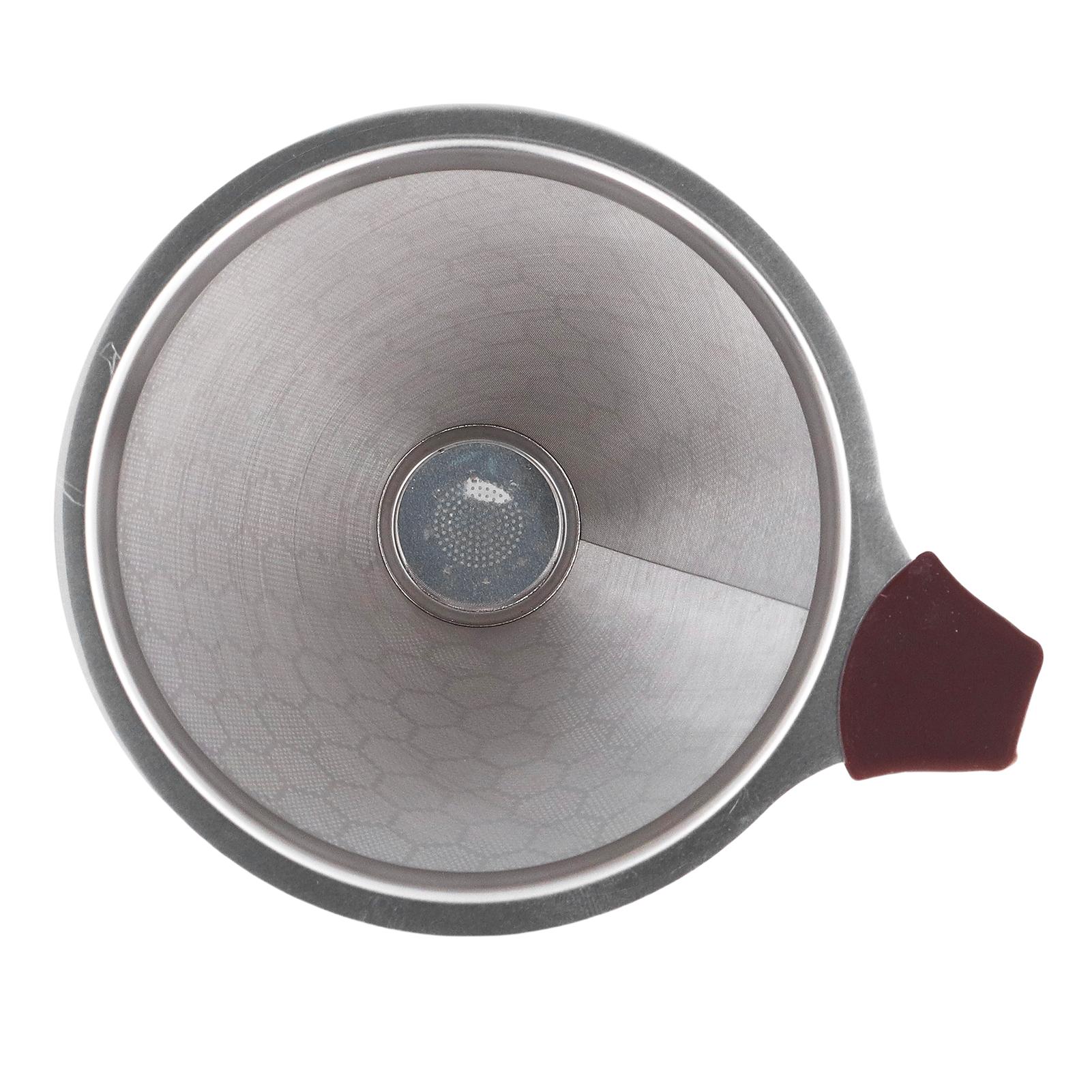 Pour Over Coffee Dripper 600Mesh 304 Stainless Steel Double Layer Reusable Paperless Coffee Filter for Coffee Brewing Tool
Pour Over Coffee Dripper 600Mesh 304 Stainless Steel Double Layer Reusable Paperless Coffee Filter for Coffee Brewing Tool