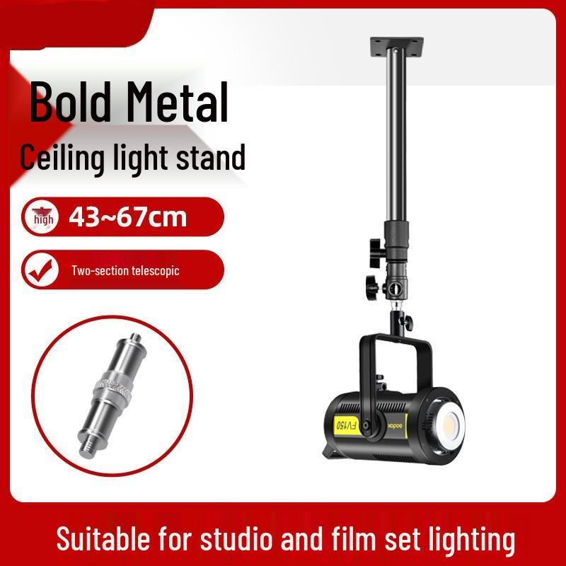 Ceiling-Mount Flash Stand with Free Fixing Screw for Studio Lighting Tripod
Ceiling-Mount Flash Stand with Free Fixing Screw for Studio Lighting Tripod