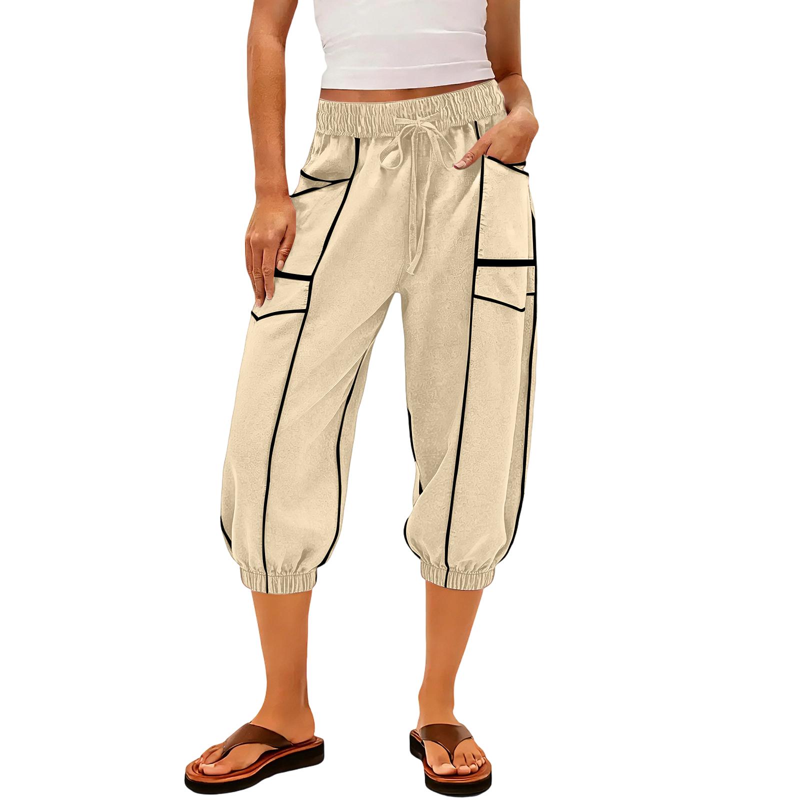 Women’s Casual Drawstring Waist Cargo Pants with Elastic Hem and Multiple Pockets Relaxed Fit Lightweight Fabric M бежевый
Women’s Casual Drawstring Waist Cargo Pants with Elastic Hem and Multiple Pockets Relaxed Fit Lightweight Fabric M бежевый