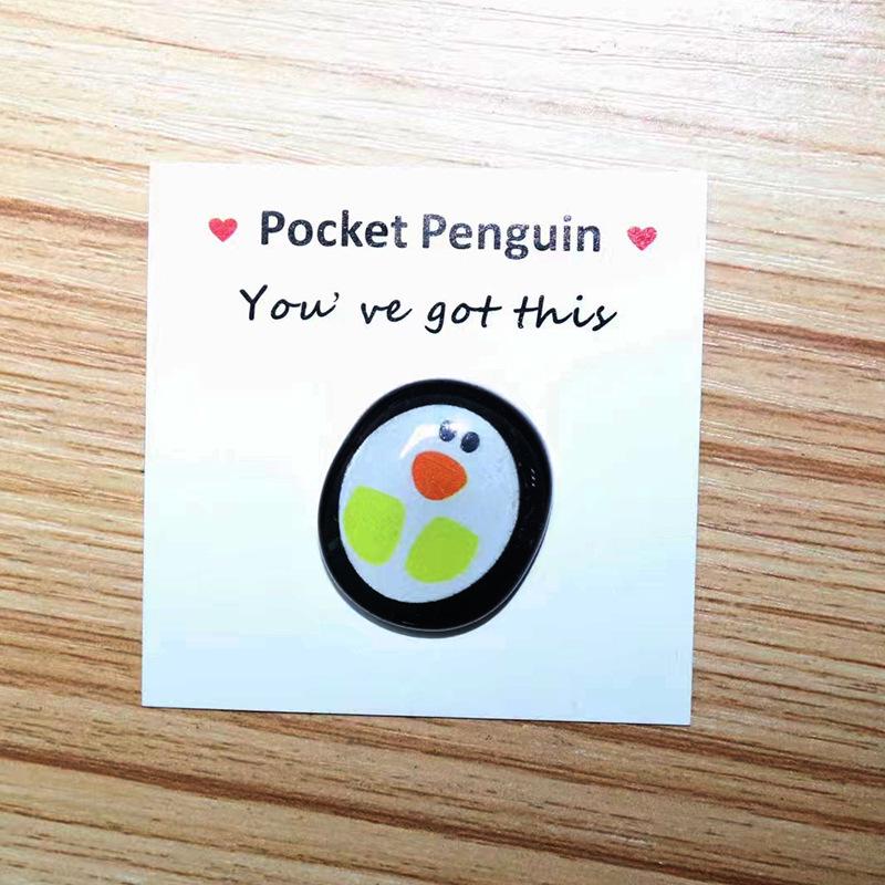 Pocket Hug Glass Penguin Gift with Greeting Card for Men and Women Pearlized Seal Bag Packaging
Pocket Hug Glass Penguin Gift with Greeting Card for Men and Women Pearlized Seal Bag Packaging