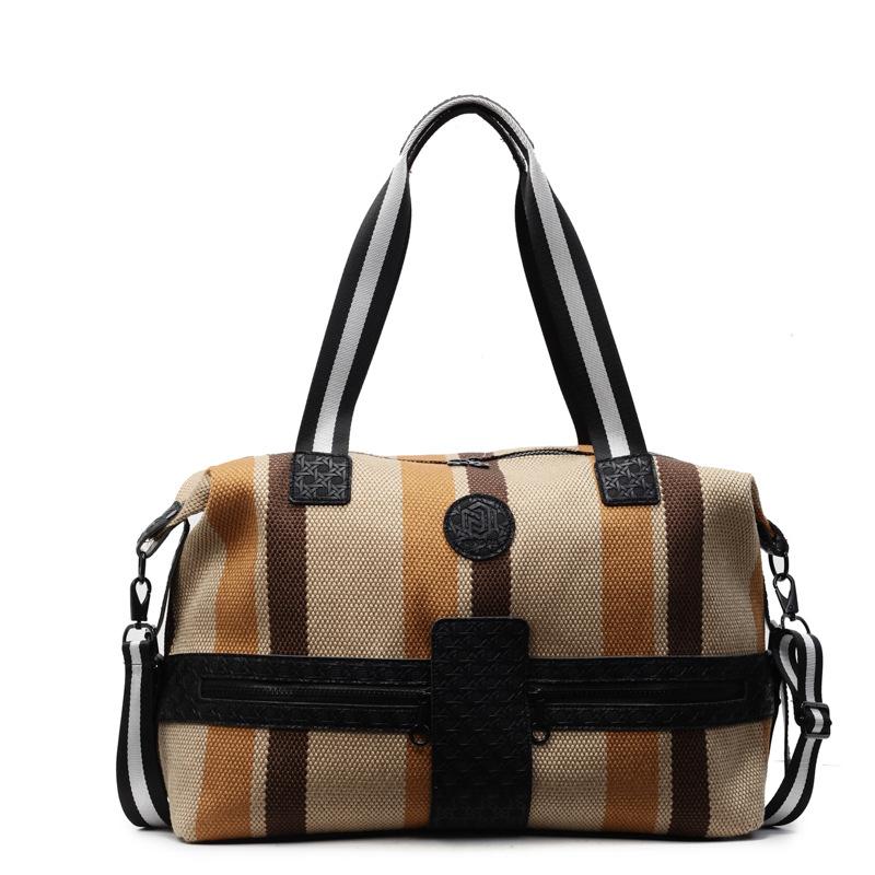 Retro striped sports bag women s large-capacity lightweight portable shoulder women s luggage bag simple contrasting color outdoor fitness bag коричневый
Retro striped sports bag women s large-capacity lightweight portable shoulder women s luggage bag simple contrasting color outdoor fitness bag коричневый