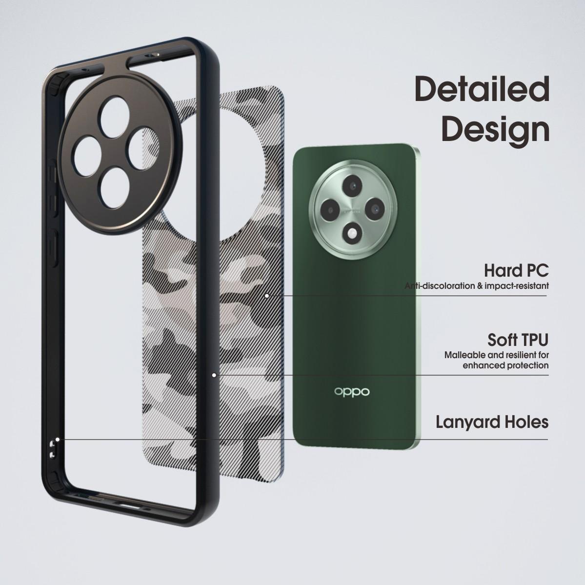 IBMRS For Oppo Reno12 F 5G/Reno12 F 4G/F27 5G Case TPU+PC Heavy Duty Shockproof Phone Cover Camera Protection Matte Black
IBMRS For Oppo Reno12 F 5G/Reno12 F 4G/F27 5G Case TPU+PC Heavy Duty Shockproof Phone Cover Camera Protection Matte Black